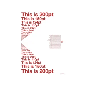 FONT and SIZE Poster - A1 Poster